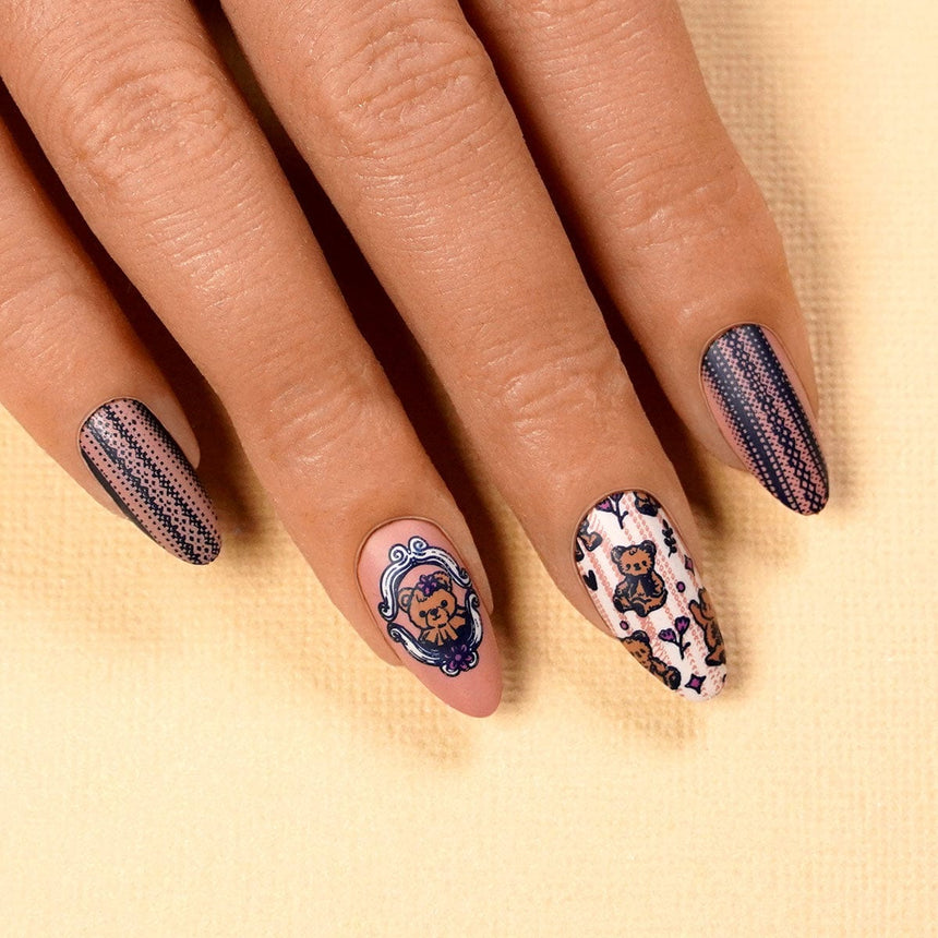 Teddy and Me: Bear Necessities (MXM137) - Nail Stamping Plate