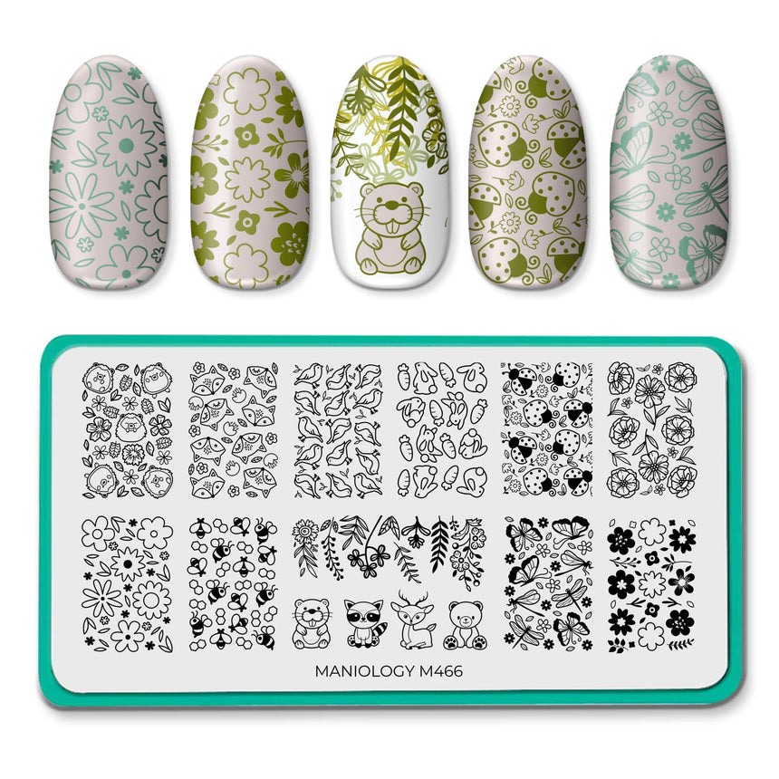 Meadow Magic (M466) - Nail Stamping Plate