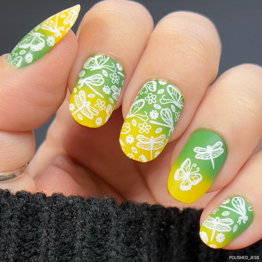 Meadow Magic (M466) - Nail Stamping Plate