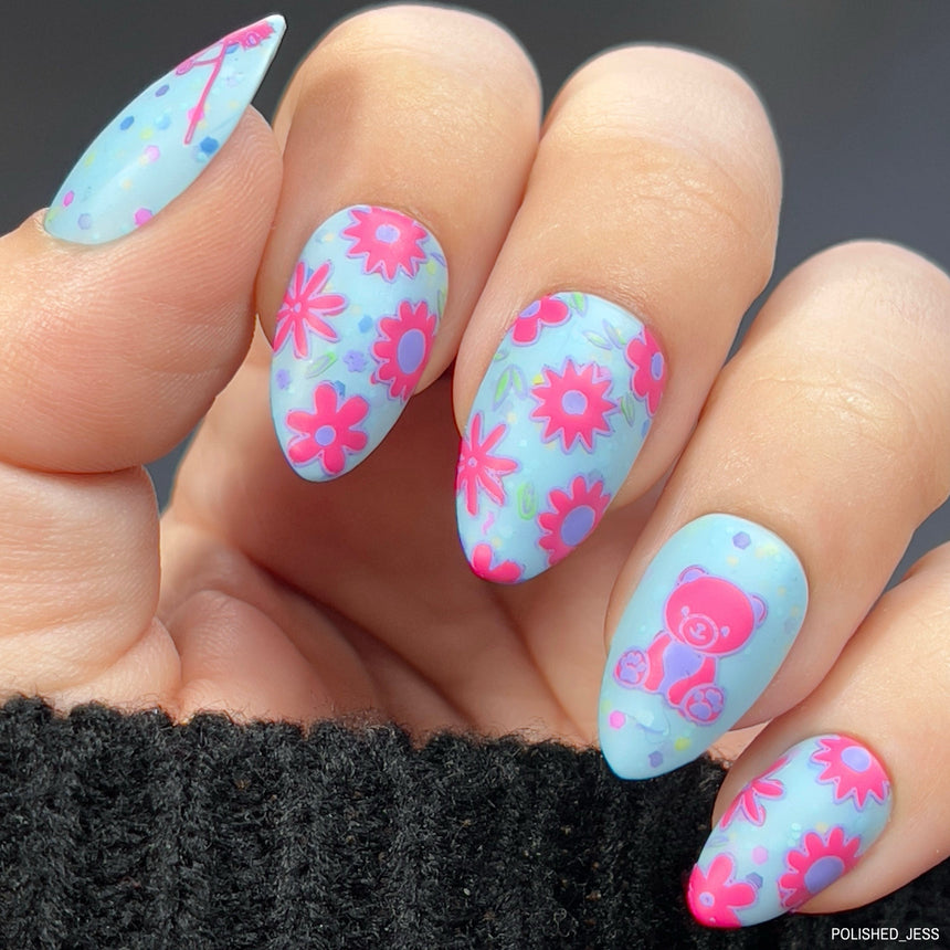 Meadow Magic (M466) - Nail Stamping Plate