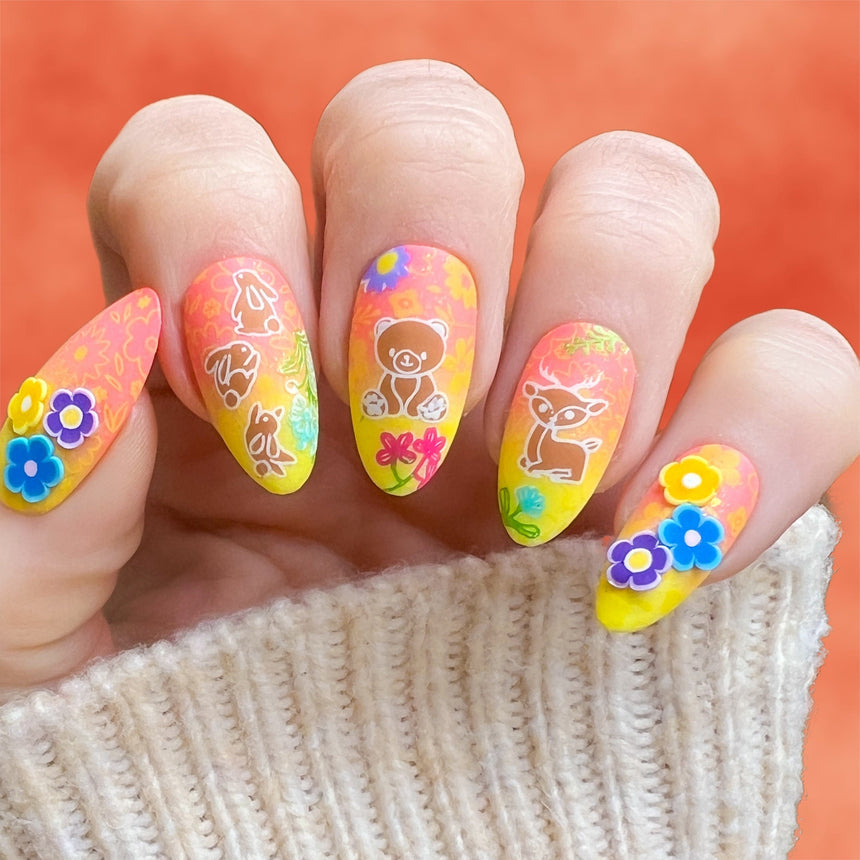 Meadow Magic (M466) - Nail Stamping Plate