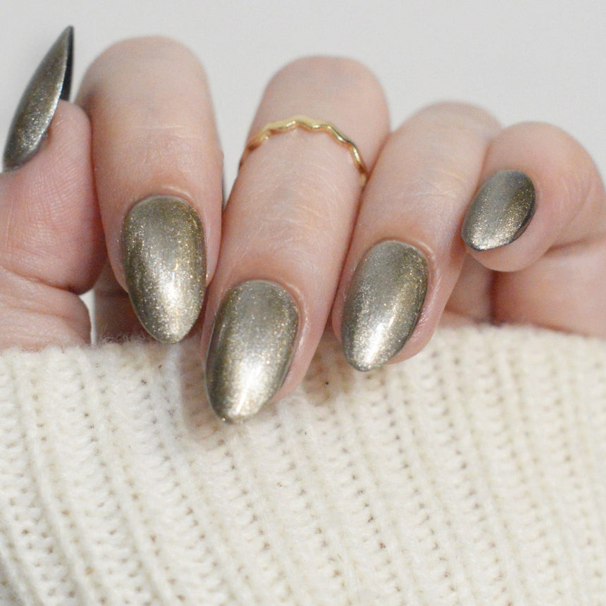 Mermaid Mirage: Seashell Secrets (P181) - Champagne Magnetic Nail Polish