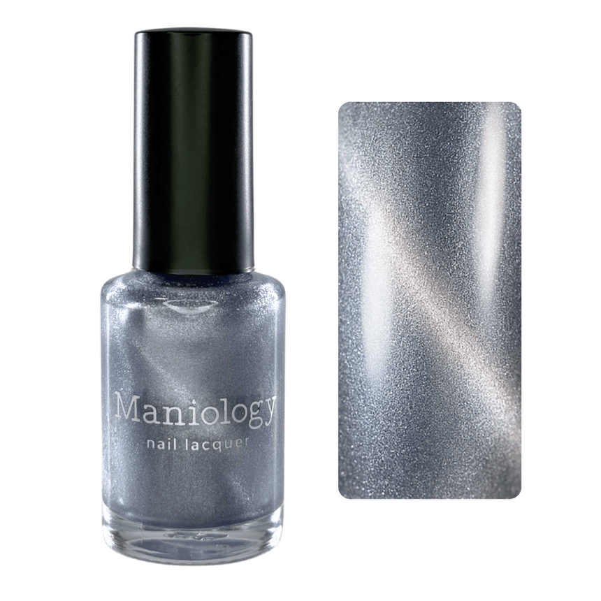 Mermaid Mirage: Midnight Riptide (P183) - Dusty Periwinkle Magnetic Nail Polish
