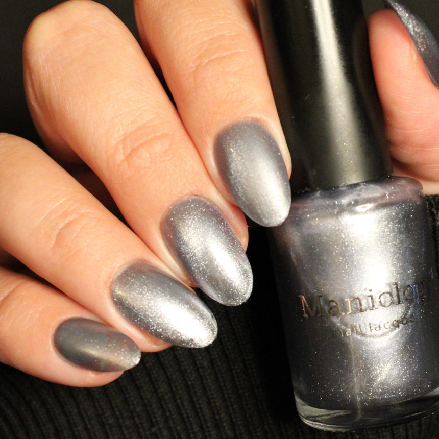 Mermaid Mirage: Midnight Riptide (P183) - Dusty Periwinkle Magnetic Nail Polish