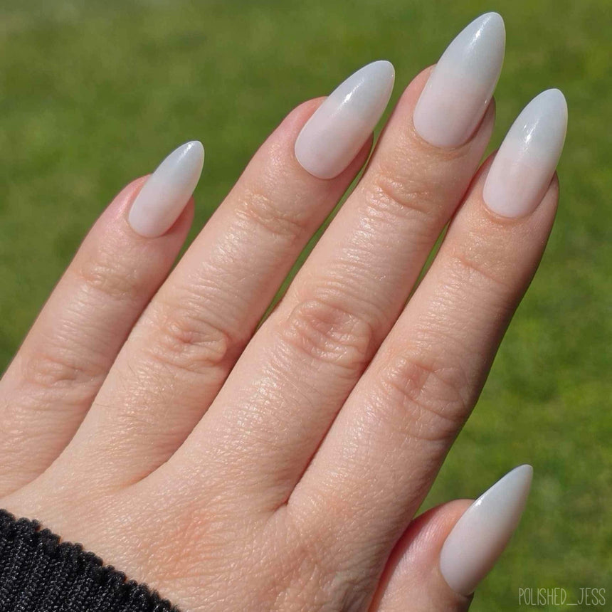 Milk Press On Nails - Medium Almond