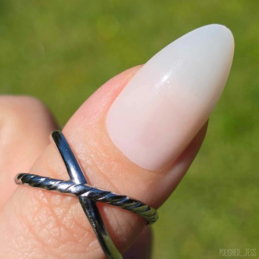 Milk Press On Nails - Medium Almond