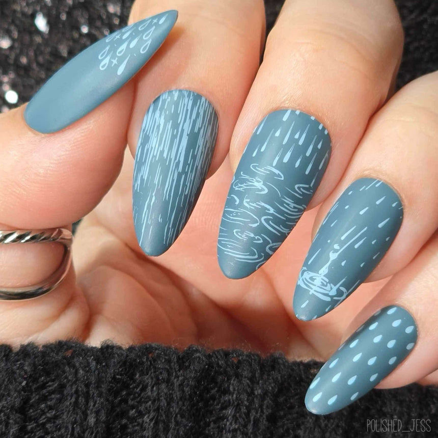 Misty Mornings (M575) - Nail Stamping Plate