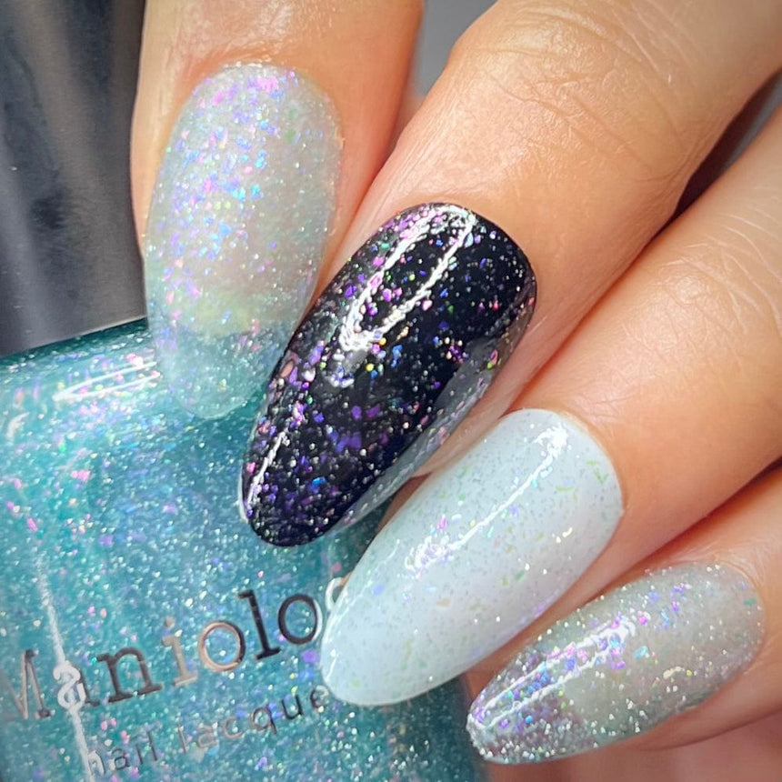 Morning Dew: 3-Piece Flakies Jelly with Reflective Glitter Nail Polish Set