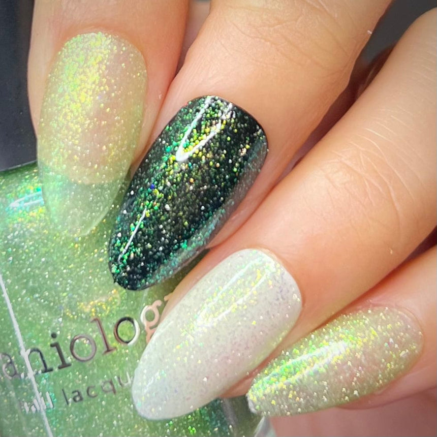 Morning Dew: 3-Piece Flakies Jelly with Reflective Glitter Nail Polish Set