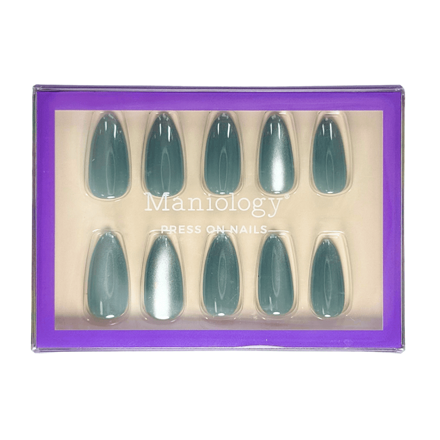 Moss Press On Nails - Medium Almond