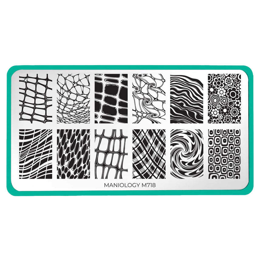 Glass Art (M718) - Nail Stamping Plate