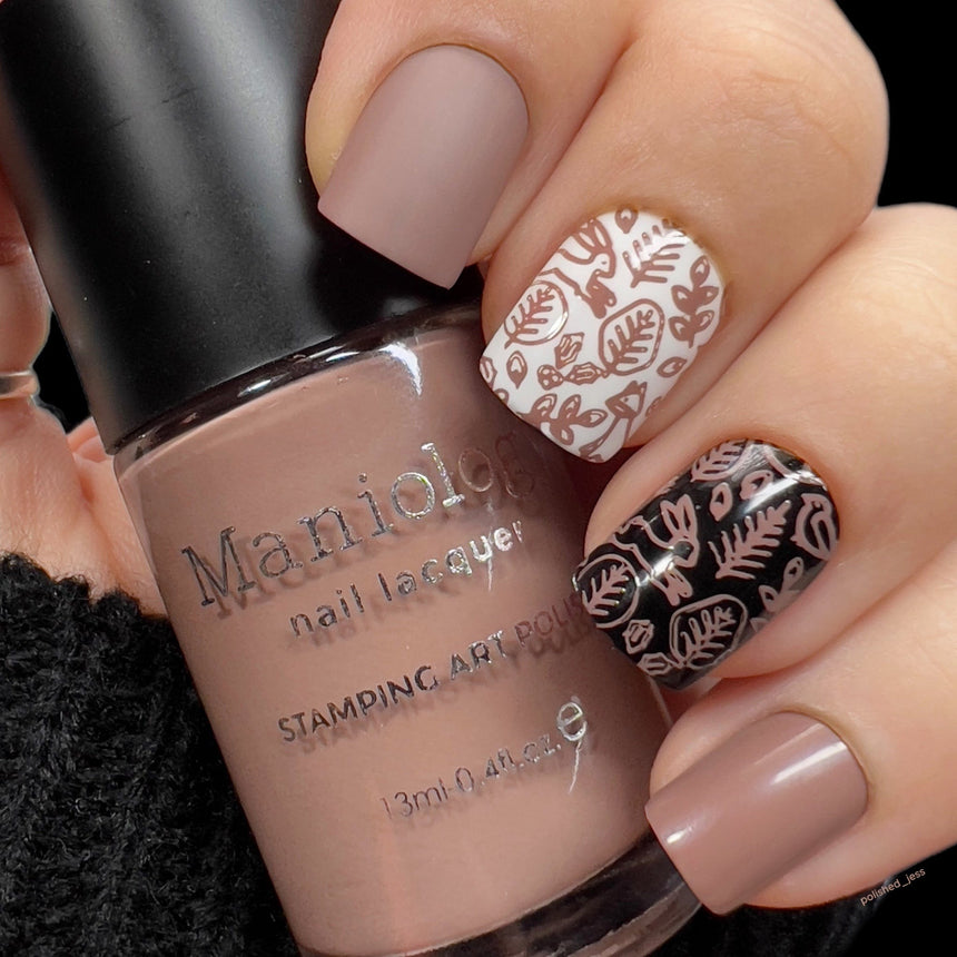 Night Forest: 3-Piece Cream Stamping Art Polish Set