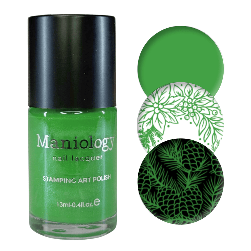 Northern Gleam: Evergleam (B565) - Green Pearl Cream Stamping Polish