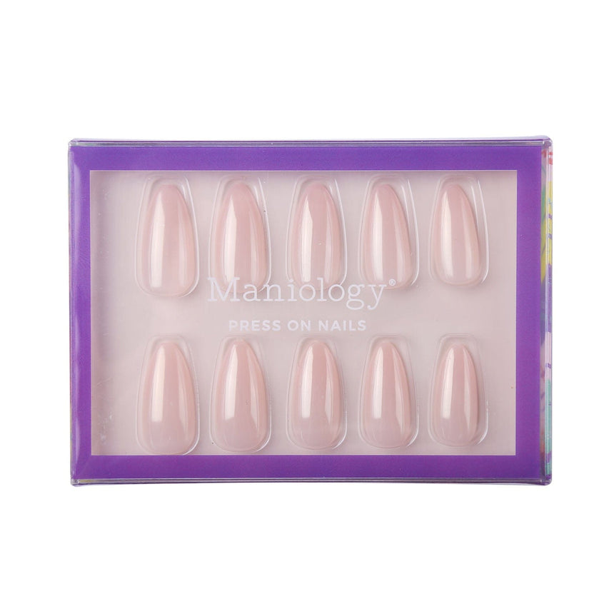 Glazed Nude Press On Nails - Medium Almond