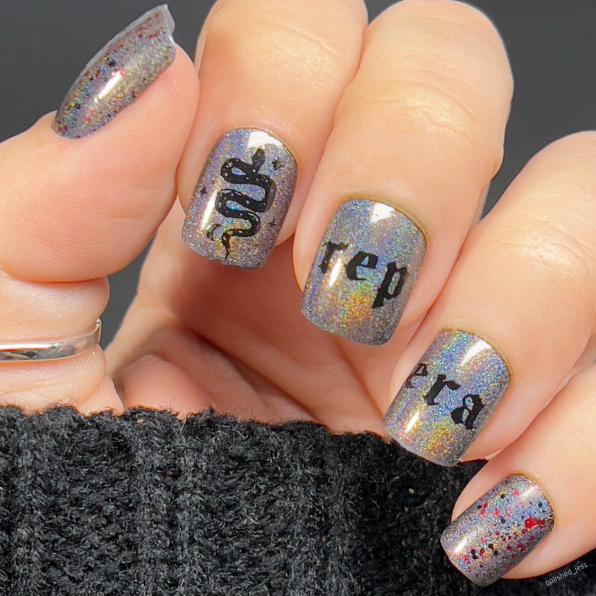 Old English Font (M440) - Nail Stamping Plate