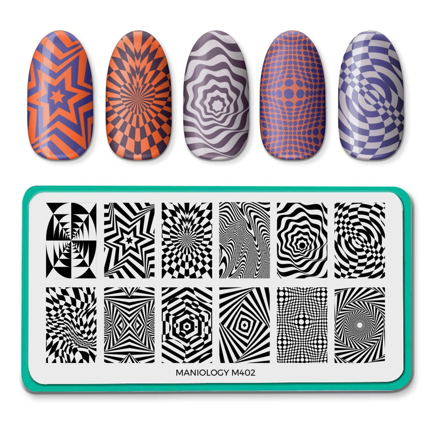 Optic Twisters (M402) - Nail Stamping Plate