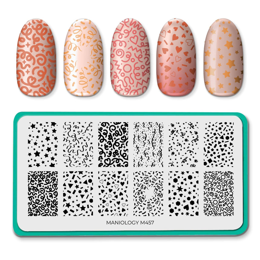 Party Time (M457) - Nail Stamping Plate