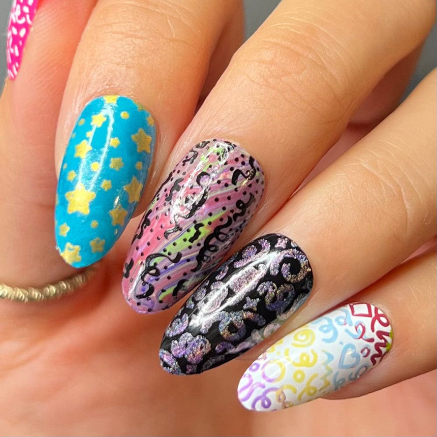 Party Time (M457) - Nail Stamping Plate