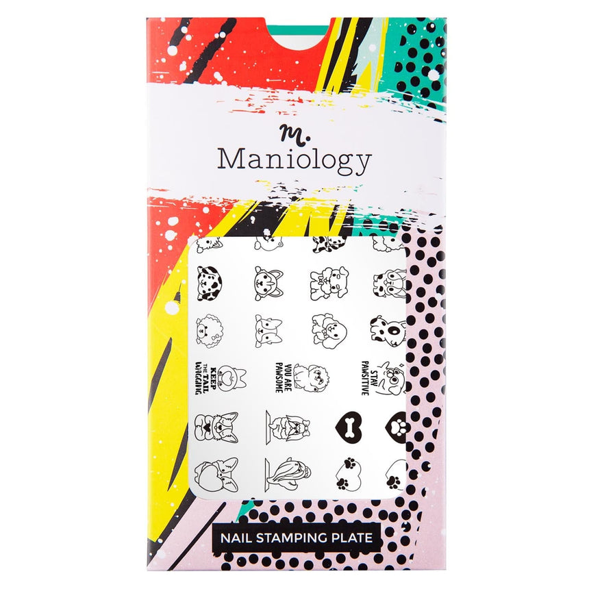 Pawsitive Vibes (M413) - Nail Stamping Plate