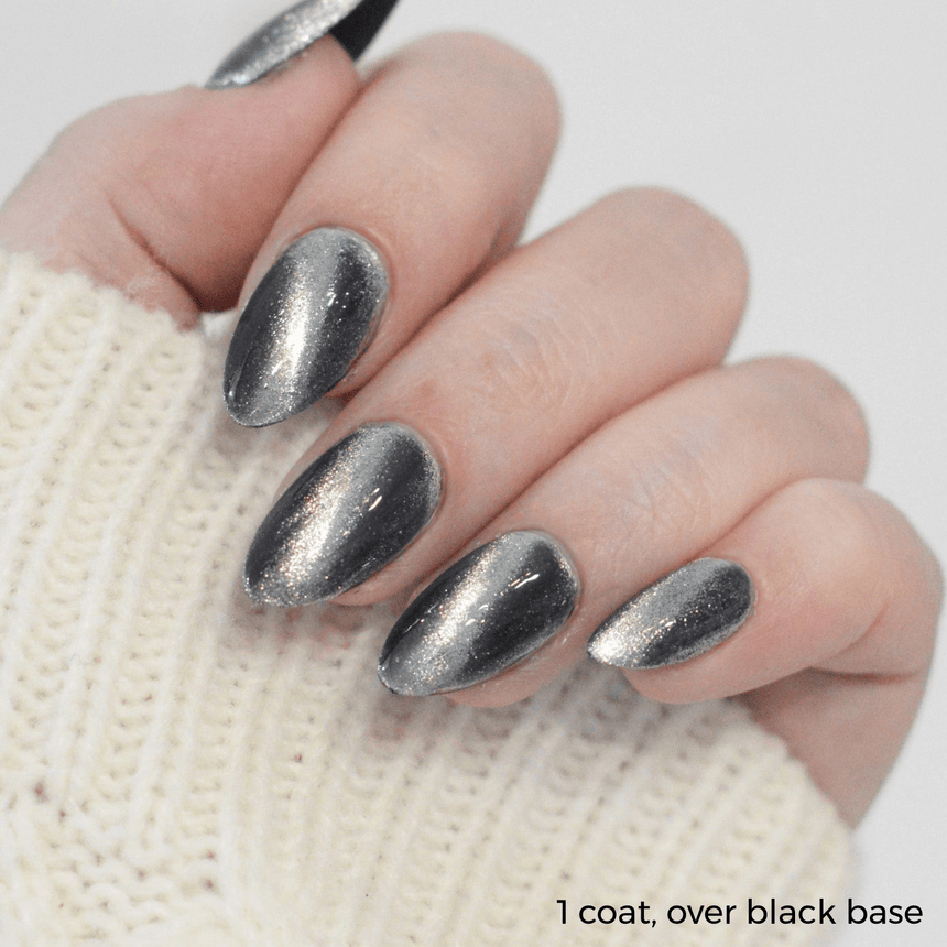 Pearl & Anchor (P184) - Cateye Magnetic Silver Nail Polish