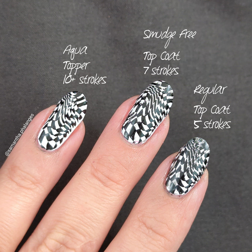 Perfect Duo - Smudge Free Top Coat + Aqua Topper Waterbased Smudge Free Top Coat 2pc Set