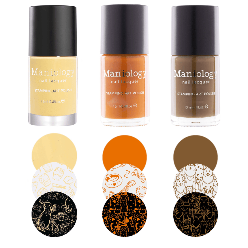 Perfect Trio: 3 Piece Caramel Delight Stamping Polish Collection