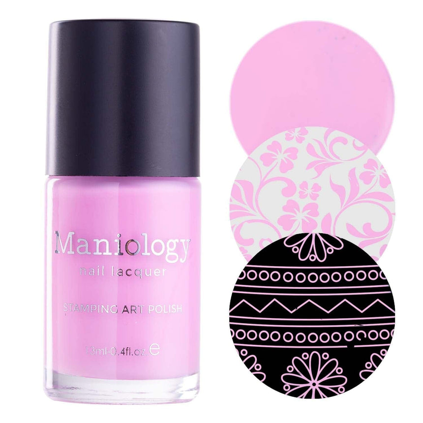 Perfect Trio: 3 Piece Pink Petals Stamping Polish Collection
