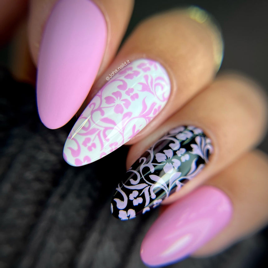 Perfect Trio: 3 Piece Pink Petals Stamping Polish Collection