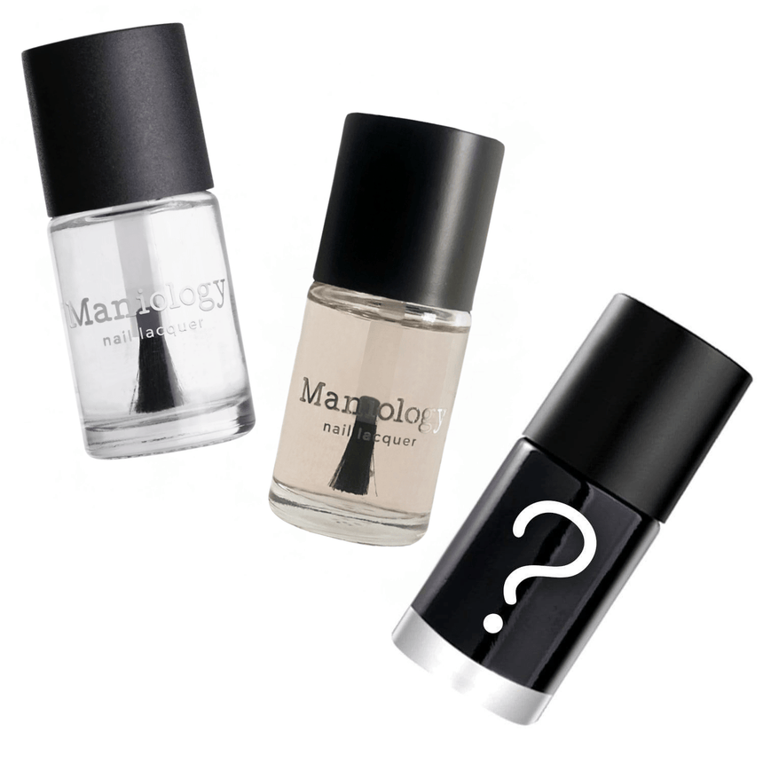 Perfect Trio - Smudge Free Top Coat, Sticky Base Coat, Mystery Stamping Polish