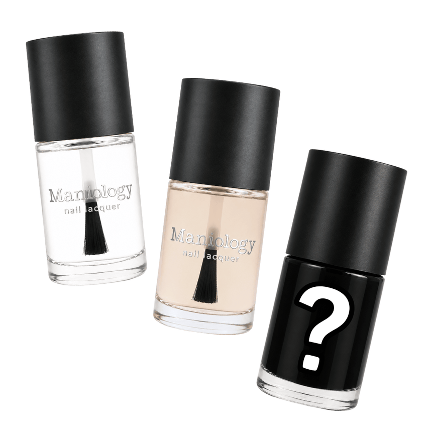 Perfect Trio - Smudge Free Top Coat, Sticky Base Coat, Mystery Stamping Polish