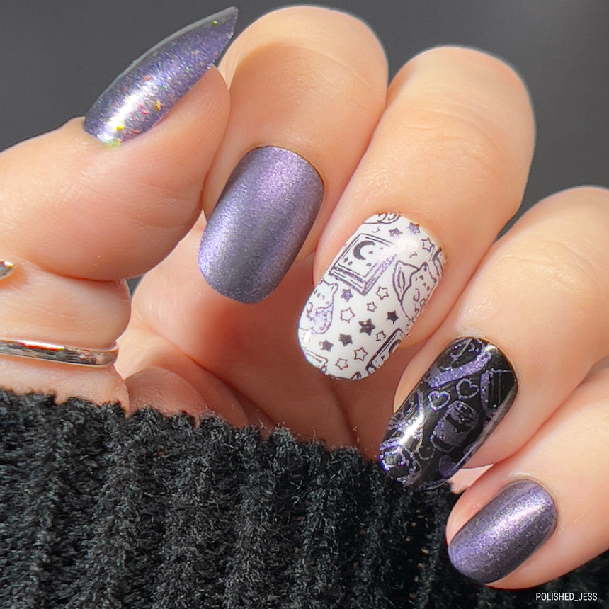 Phantom (B304) - Purple Shimmer Stamping Polish