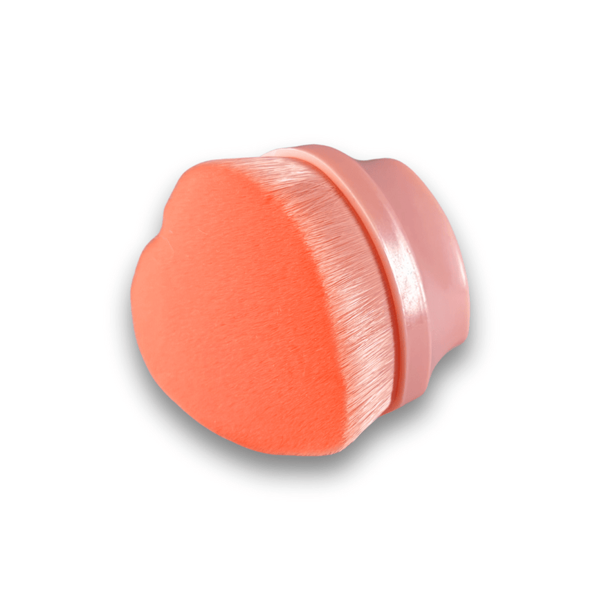 Pink Heart-Shaped Dusting Nail Brush