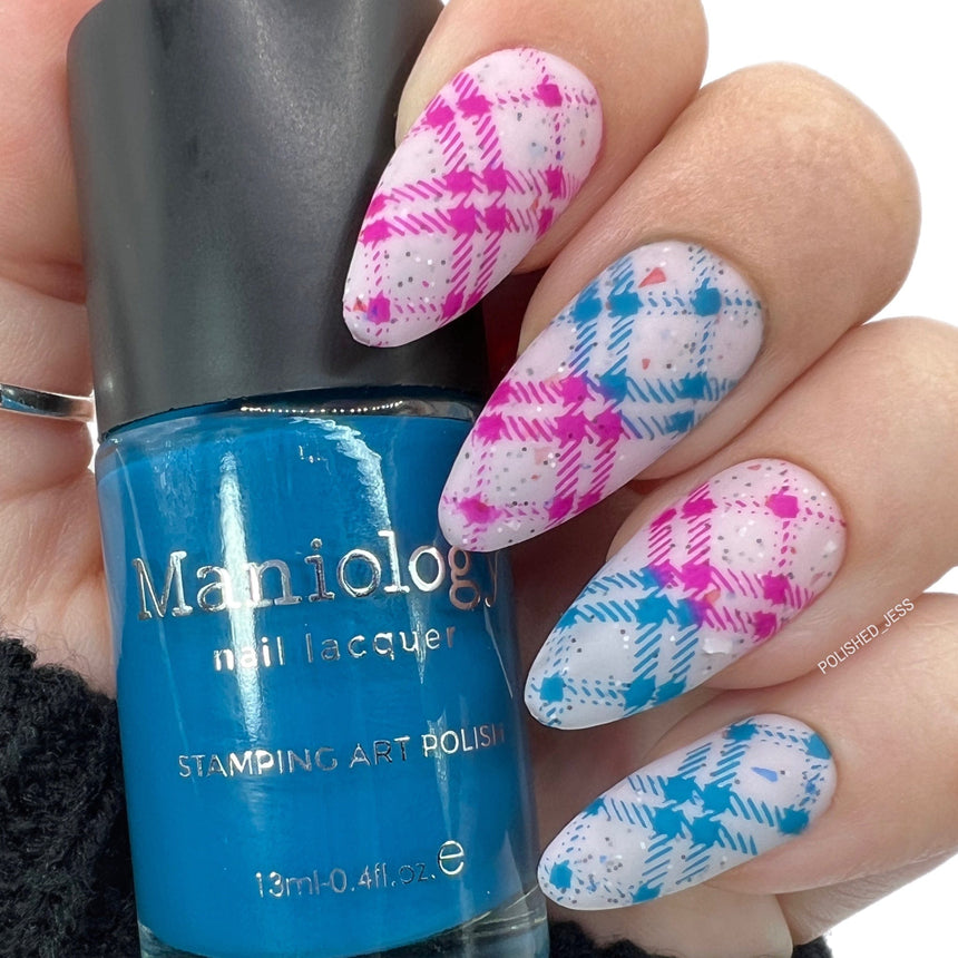 Plaid Season (M336) - Nail Stamping Plate