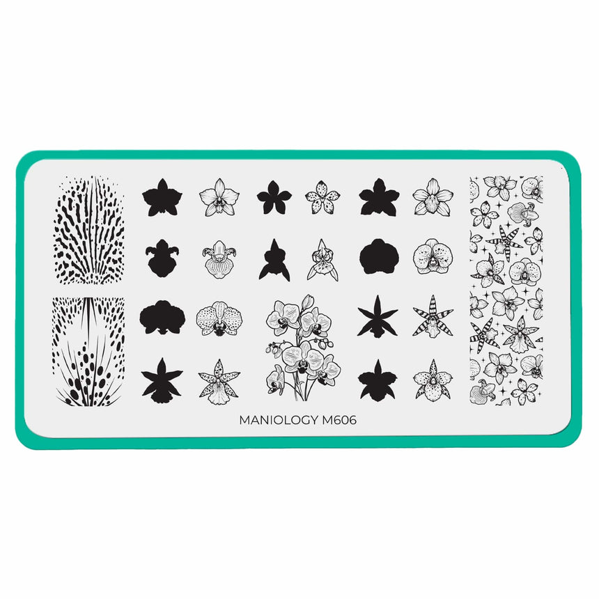Poised Petals (M606) - Nail Stamping Plate