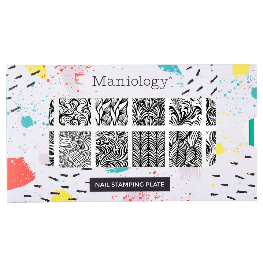 Polished Swirls (M658) - Nail Stamping Plate