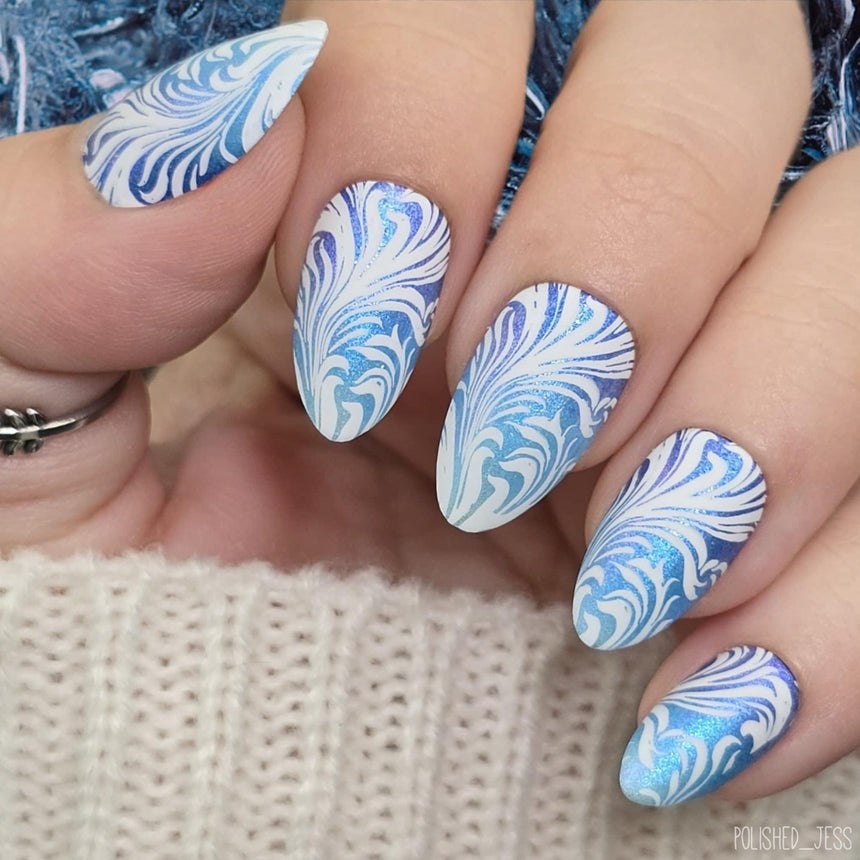 Polished Swirls (M658) - Nail Stamping Plate