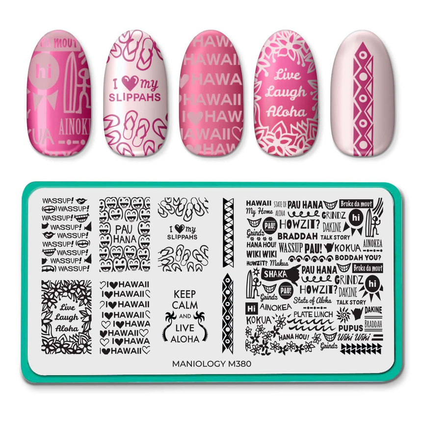Polynesia: Pau Hana (M380) - Nail Stamping Plate