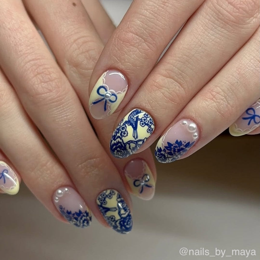 Porcelain (m252) - Nail Stamping Plate