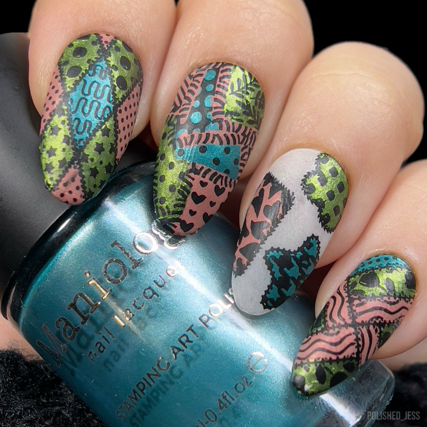 Prana (B397) - Metallic Teal Stamping Polish