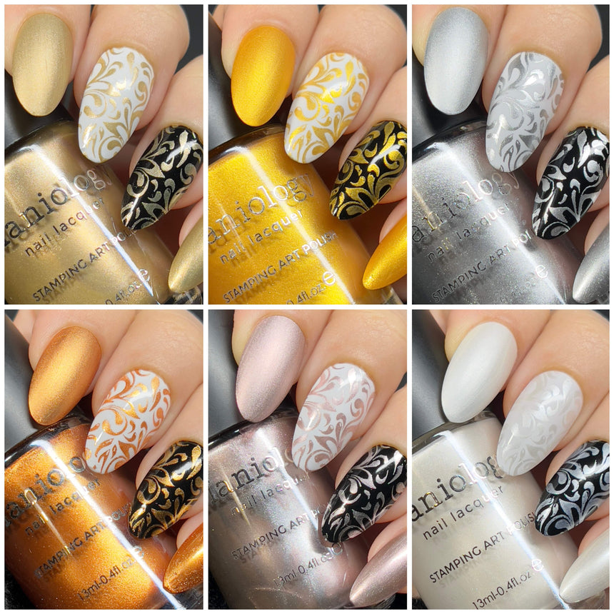 Precious Metals: 6-Piece Metallic Stamping Polish Set