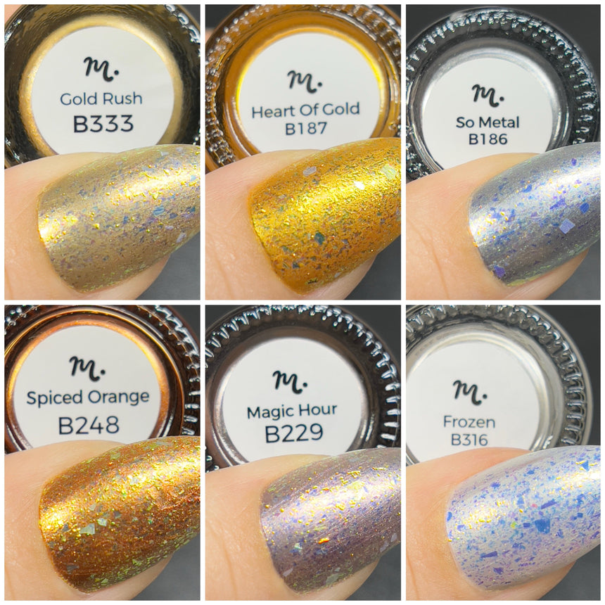 Precious Metals: 6-Piece Metallic Stamping Polish Set