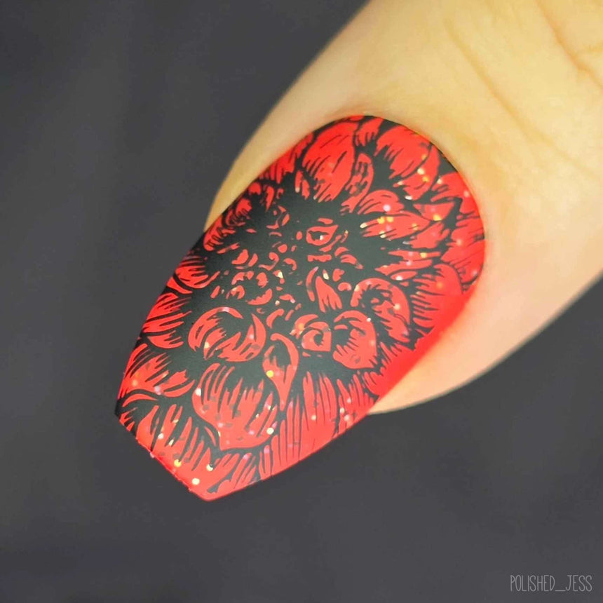 Pretty Petals (M571) - Nail Stamping Plate