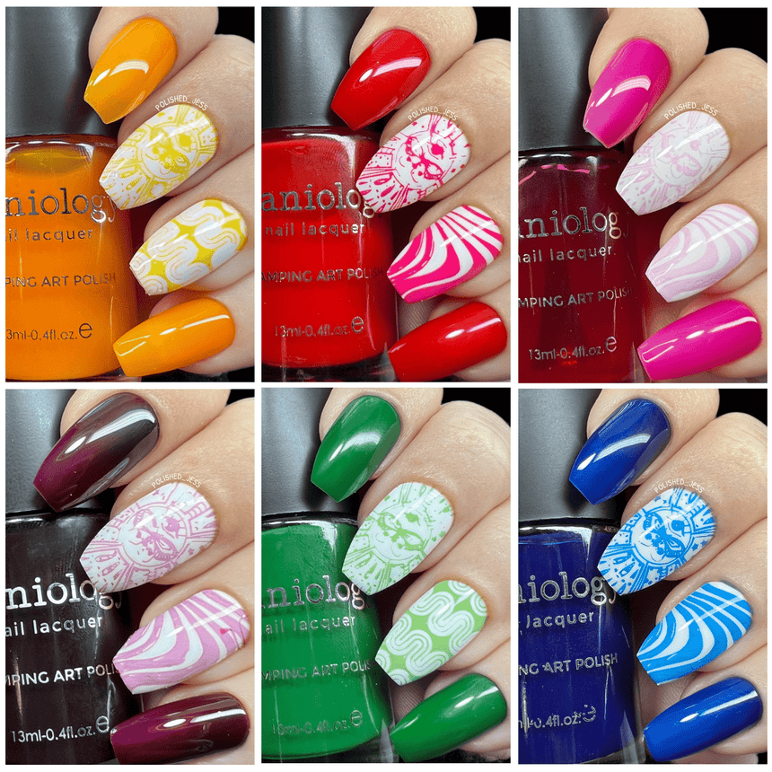 Rainbow Splash: 6-Piece Sheer Tint Stamping Polish Set