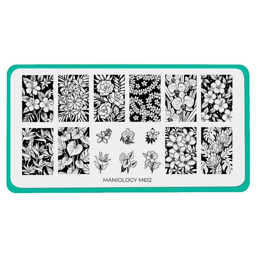 Rainforest Blooms (M612) - Nail Stamping Plate