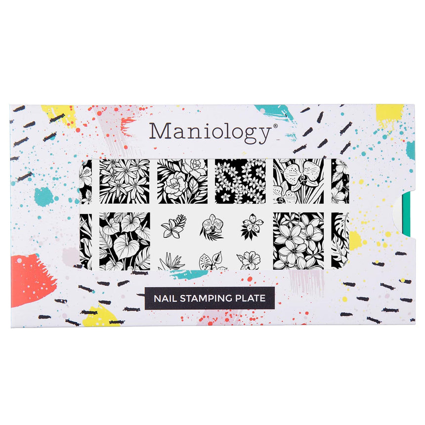 Rainforest Blooms (M612) - Nail Stamping Plate