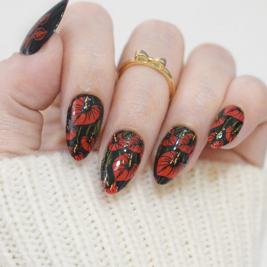 Rainforest Blooms (M612) - Nail Stamping Plate