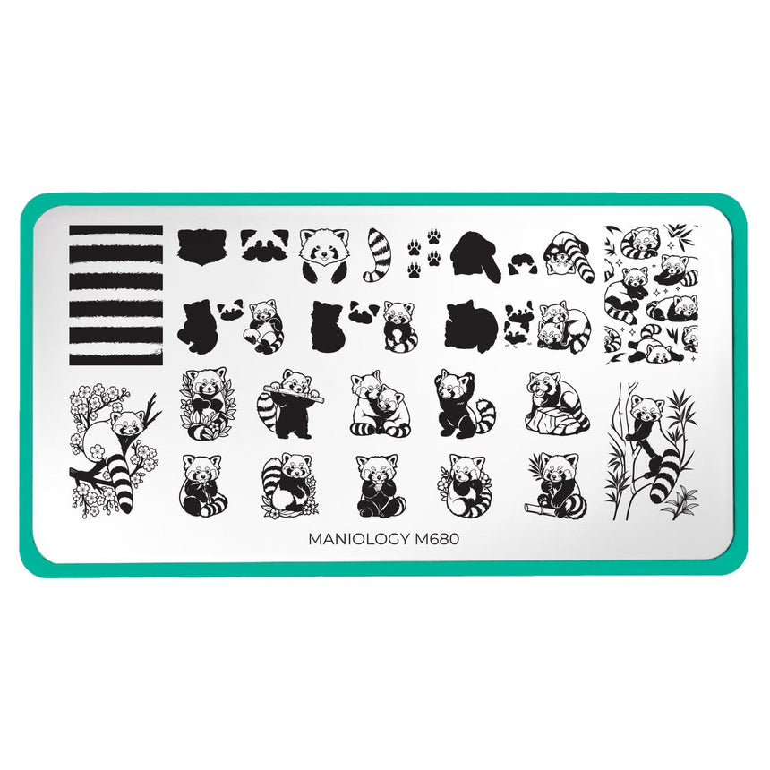 Red Panda (M680) - Nail Stamping Plate