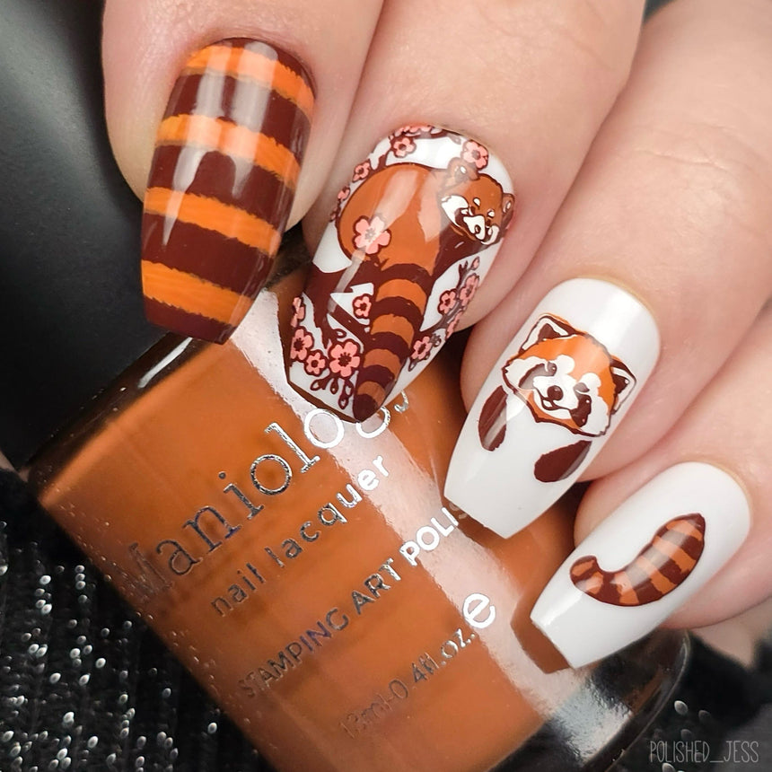 Red Panda (M680) - Nail Stamping Plate