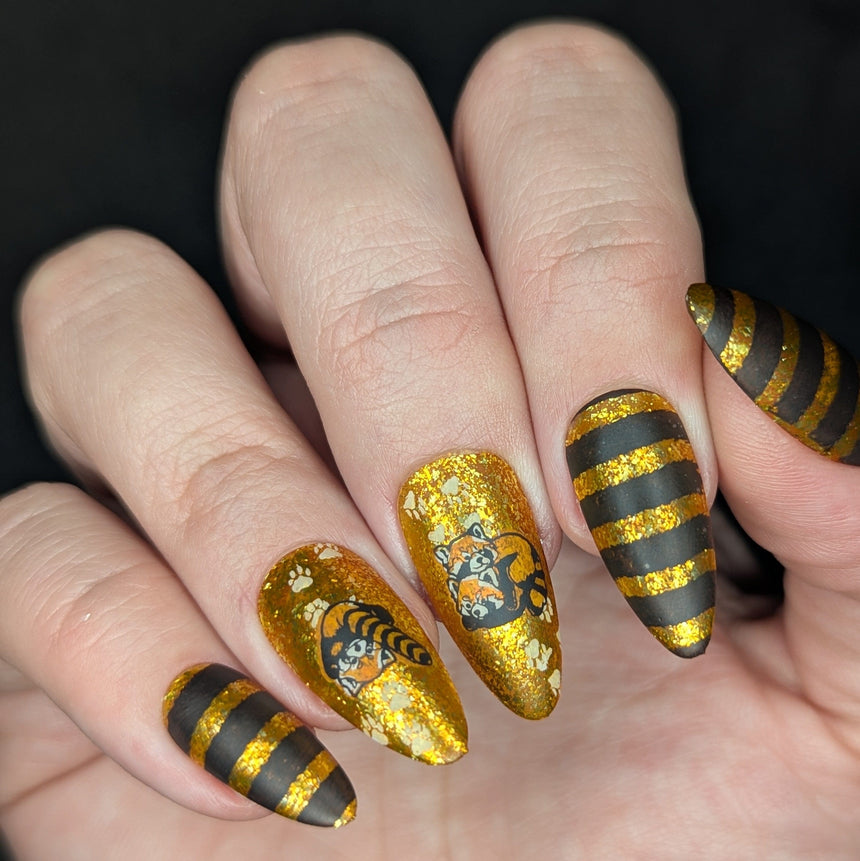 Red Panda (M680) - Nail Stamping Plate