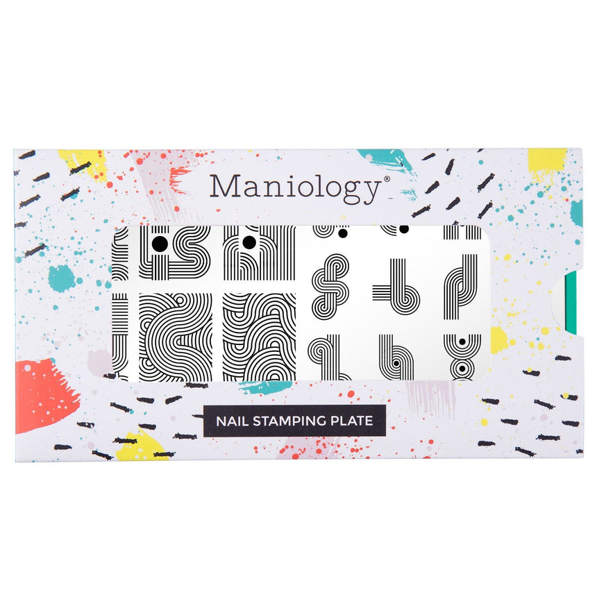 Retro Lines (M521) - Nail Stamping Plate